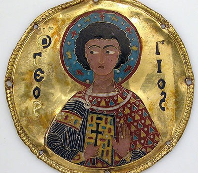 L’art byzantin : Médaillon de Saint Georges